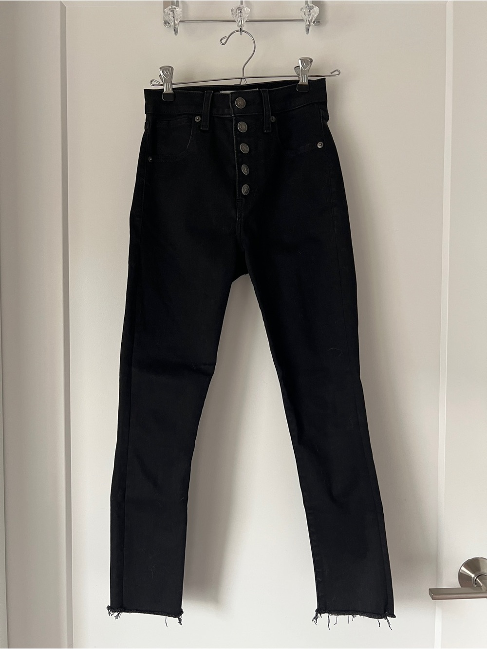 Abercrombie & Fitch The Super Skinny Ankle High-Rise - Black Skinny Jeans